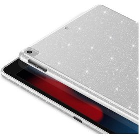 Resim İpad 10.2 2021 9.nesil Simli Parlak Görünümlü Uyumlu Zore Tablet Koton Kılıf-pembe Tablet Kılıfı 