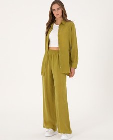 Resim Pierre Cardin Kadın Yeşil Pantolon Kanvas-chino 50313692-vr257 Yeşil 