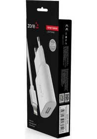 Resim Rba Aksesuar Ofset Serisi Zcs-02 Lightning 2 İn 1 Ev Şarj Seti 2.1a - Beyaz Beyaz 