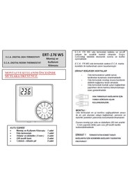 Resim Eca E.C.A ERT-176 RF Kablosuz Oda Termostatı 