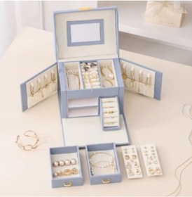 Resim Mk-27 Premium Takı Mücevher Kutusu Altın Saklama Kutusu 