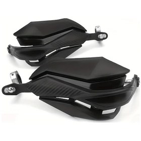 Resim Dream011 Siyah Karbon Fiber Motosiklet Gidon Koruyucu 28mm 22mm Alüminyum Alaşım Honda Ktm Suzuki 