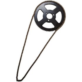 Resim Electric Suntek 25h 68t 68 Diş Arka Dişli + Zincir, 49cc 2 Zamanlı Mini Cep Bisiklet Parçası 