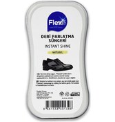 Resim Flexi Care Deri Ayakkabı Temizleme Parlatma Süngeri Natural Şeffaf 
