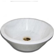 Resim Sipahi Marble Beyaz Mermer V Model Lavabo 