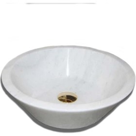 Resim Sipahi Marble Beyaz Mermer V Model Lavabo 