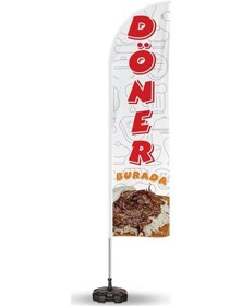 Resim Döner Temalı Yelken Bayrak V5 