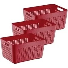 Resim Karokstore 3'lü 4 Lt Lavin Süzgeç Bordo 