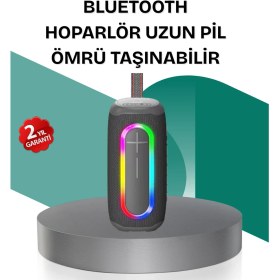 Resim Zengezur Renkli LED Işıklı Kablosuz Hoparlör IP67 Sertifikalı 