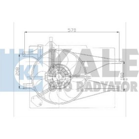 Resim Kale Mtxdpn Fan Grubu Davlumbazli Fiat Palio-Albea 1.2 8V 16V 98 09 mt Klimali Fan Motoru Davlumbazli 