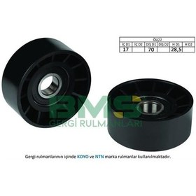 Resim BMS 152 Alternatör V Kayış Gergi Rulmanı Koyo 17×70×28.5 Ducato 120 Mjt 2.3D 