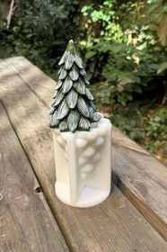 Resim Rufus Concept Kar Çam Ağacı Silikon Mum Kalıbı 