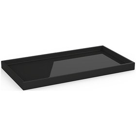 Resim Tepsi, Porselen, Tezgah Üstü, 30xh2x16cm - Siyah Siyah 