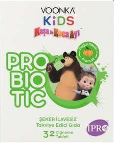 Resim Voonka Maşa İle Koca Ayı Probiyotik 32 Çiğneme Tableti 