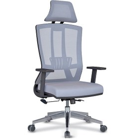 Resim Uzay Ofis Air-x Müdür Koltuğu - Ayarlı Kolçak - Gri 