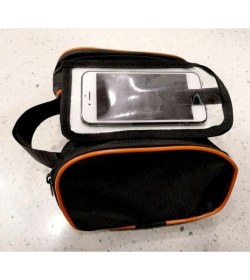 Resim Bay Sabuncu Bisiklet Heybe Çantası Kadro Üstü 6 Inç Telefonluk 