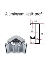 Resim Pratiko Duşakabin Plastik Köşe Takozu 1 Adet Krom 