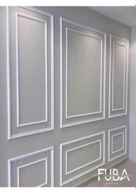 Resim Boyanabilir Dekoratif Pvc Duvar Çıtası 4 Cm 1 Boy 240 Cm Duvar Süsleri Koridor Salon Çıta Tasarım 