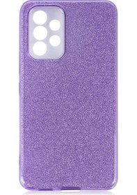 Resim Samsung Uyumlu Galaxy A73 Kılıf Simli Parlak Shining Kapak 