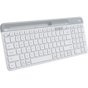 Resim logitech K580 Ultra İnce Çoklu Cihaz Özellikli Türkçe Bluetooth Klavye - Beyaz 