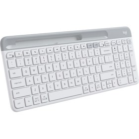 Resim logitech K580 Ultra İnce Çoklu Cihaz Özellikli Türkçe Bluetooth Klavye - Beyaz 