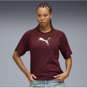 Resim Puma Evostrıpe Graphic Tee Kadın Yetişkin T-shirt Bordo 