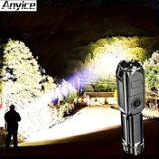 Resim Ultra Parlak Yakınlaştırılabilir El Feneri - Taşınabilir, Şarj Edilebilir 400mAh Batarya ile, Dayanıklı ABS, Uzun Menzilli & Ayarlanabilir Dış Mekan ve Ev Kullanımı için 