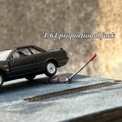 Resim 1/64 Ölçekli Minyatür Jack Araba Modeli Sahne Ayarı 