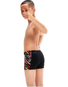 Resim SPEEDO ERKEK ÇOCUK ŞORT MAYO DIGI ALOV PNL ASHT JM BLACK/RED 8-00316014736 Siyah 