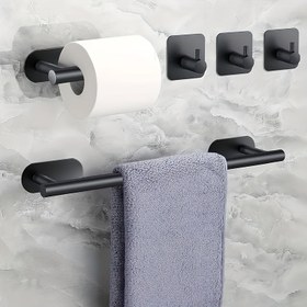 Resim Mutfak veya Banyonuz için Kolay Kurulumlu ve Dayanıklı 5 Parça Paslanmaz Çelik Duvar Askısı 