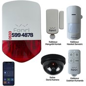 Resim Fonri Smart WİFİ Ekonomik Kablosuz Akıllı Hırsız Alarm Sistemi 1G 