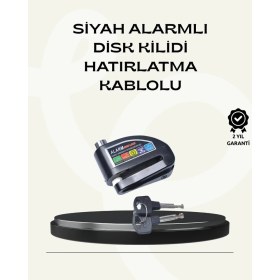Resim Northcity Çift Modlu 110DB Alarmlı Disk Kilidi - Motosiklet ve Bisiklet Için En Güvenli Çözüm 