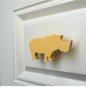 Resim Pomerol Sarı Gergedan Dolap Kulpu - Çocuk Odası, Mutfak Ve Banyo İçin Modern, Şık Ve Dayanıklı Mobilya Kulp 