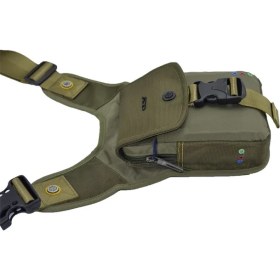 Resim Ççs Kapaklı Motosiklet Bel Bacak Çantası Yeşil 