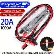 Resim 1000V/10A/20A Test Lead'li Ağır Hizmet Dijital Multimetre - Endüstriyel Elektrik Test Aracı, Kırmızı Prob Kablosu, Multimetrelerle Uyumlu, Profesyonel Elektrikçiler, HVAC, Otomotiv, Üretim İçin - Pil Gerektirmez, Otomotiv Teşhis, Ergonomik Tasarım, Dayanıklı Yapı, HVAC Teknisyeni, Kompakt Tasarım, Yüksek Kaliteli Probler, Multimetre Prob Ucu, Fluke, Multimetre Kablosu, Multimetro, Multimetre Test Lead, Multimetre Lead, Elektrikçi Aracı, Timsah Klipsi 