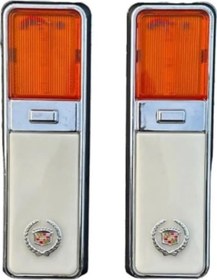 Resim Ahmet Otomotiv 2 Adet Cadillac Gazetelik Turuncu-beyaz Çiftcam 12v-24v 