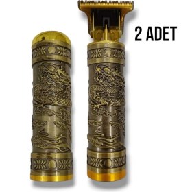 Resim Iki Parça Profesyonel Tıraş ve Saç Kesim Seti, USB Şarjlı, Çelik Tasarım 