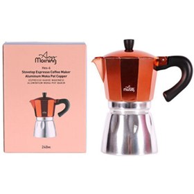 Resim Tüzer Grup HES-6 Alüminyum Espresso Kahve Makinesi Moka Pot 240 ml 