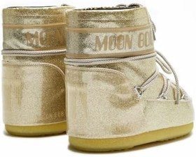 Resim Kadın Kar Botu 80D1409440-B002 Moon Boot Icon Low Glitter Gold 