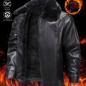 Resim Erkek Casual Fleece-Lined Ceket Zipper Kapatma - Sıcak Kahverengi Uzun Kollu Mont için Sonbahar Kış, Açık Hava Yürüyüşleri ve Akşam Çıkışları, Normal Beden Non-Stretch Kumaş, Yürüyüş Ekipmanı, Soğuk Hava Giyimleri, Klasik Yaka Tasarımı, Dayanıklı Sıcaklık Koruma 
