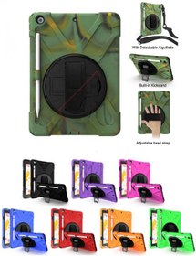 Resim Apple iPad 6. Nesil 9.7 Kılıf Defender Askılı Zırhlı Tank Case A1893 A1954 