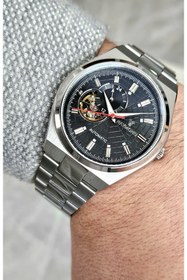 Resim Raymond RYM-250424 RAYMOND ERKEK OTOMATİK SAAT - PASLANMAZ ÇELİK VE SAFİR CAM - 2 YIL GARANTİ 