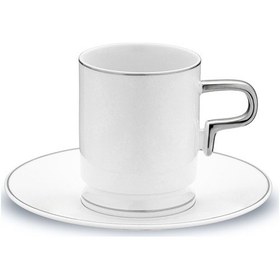 Resim Jumbo Merse 6 Kişilik Kahve Fincan Takımı Platin 