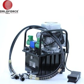 Resim Worldforce 11240 Elektro Hidrolik Pompa 1400 Bar 4 Litre Yağ Kapasiteli Çift Etkili Kumandalı Yağ Ünitesi 