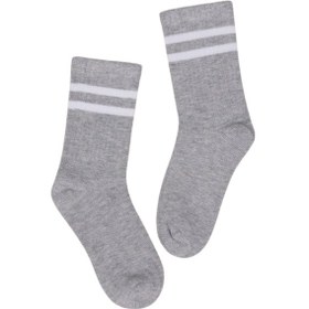 Resim Katamino Çocuk Çorap Soket 3 Çift Unisex Beyaz-siyah-gri-1883 ÇoK Renkli 
