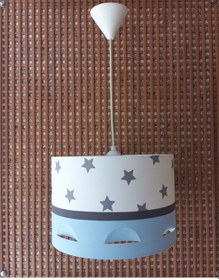 Resim 545 Yıldızlı Mavi Genç Bebek Ve Çocuk Odası Avize Sarkıt 