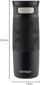 Resim Contigo Üniseks Metra/Transit Termos Bardak, 470 ml, Mat Siyah 