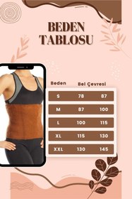 Resim THE SEPT Deve Tüyü Yün Bel Korsesi Kışlık Sıcak Tutan 