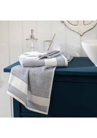 Resim Albera Yüz Havlusu 50x90 Cm Siyah 