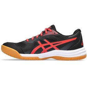 Resim Asics Upcourt 5 Erkek Siyah-Kırmızı Voleybol 